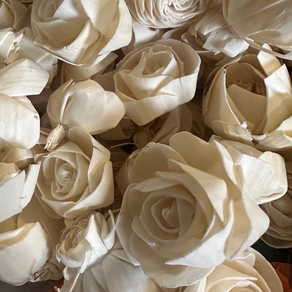 Wood Sola Flowers - assorted bag of 25 for weddings crafts wreaths - Picture 8 of 12